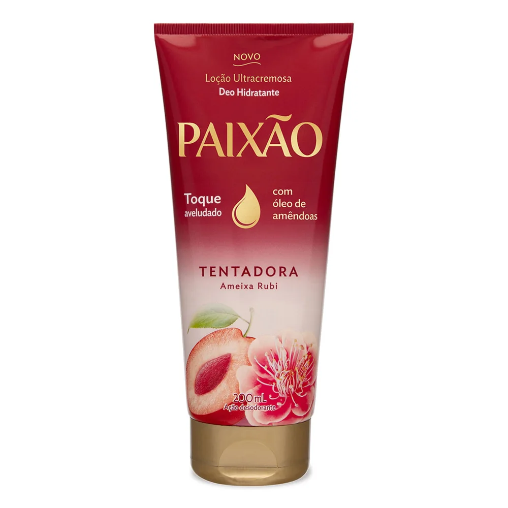 Loção Hidratante Paixão Tentadora Ameixa e Rubi Ultracremosa 200ml