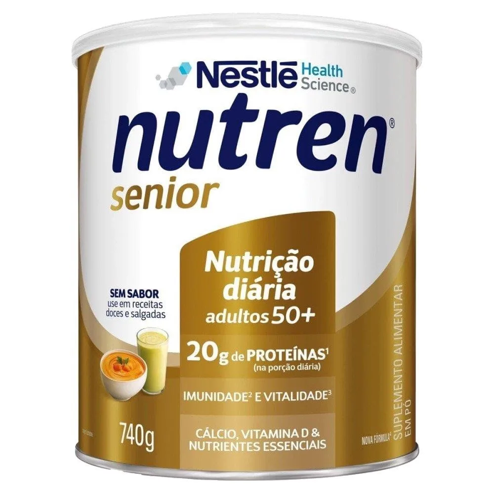 Nestlé Complemento Alimentar Nutren Senior Sem Sabor 740g