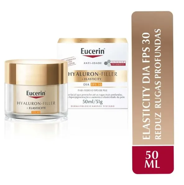 Creme Facial Anti-Idade Eucerin Hyaluron-Filler + Elasticity FPS30 50ml