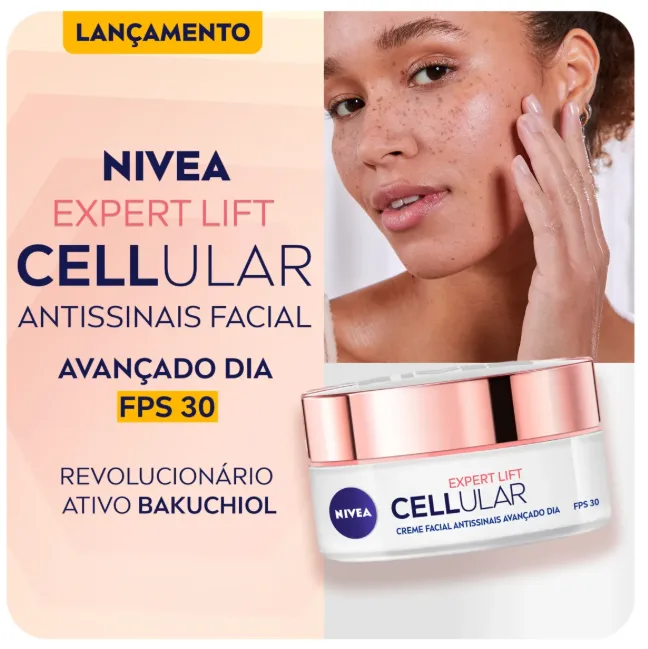 Creme Facial Antissinais Nivea Cellular Expert Lift Avançado Dia FPS30 50ml