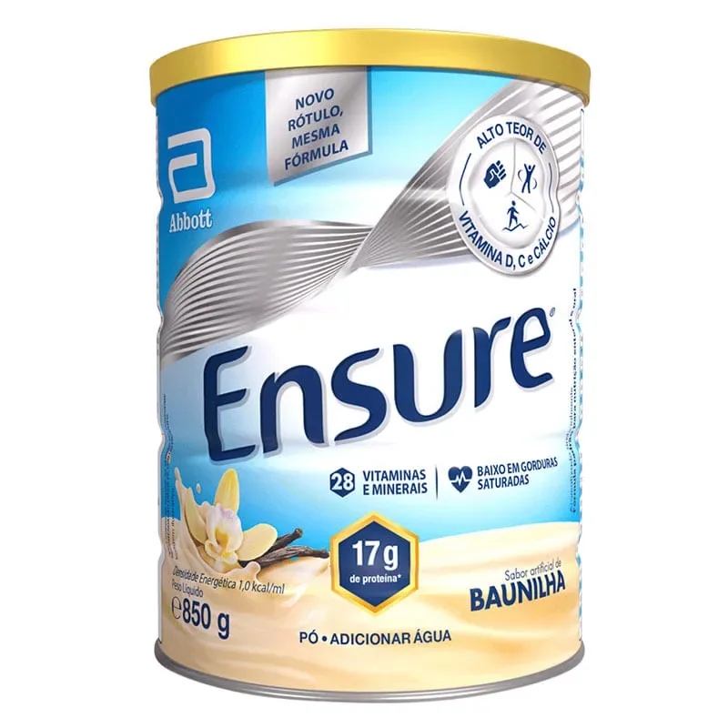 Abbott Ensure Baunilha Suplemento Alimentar 850g