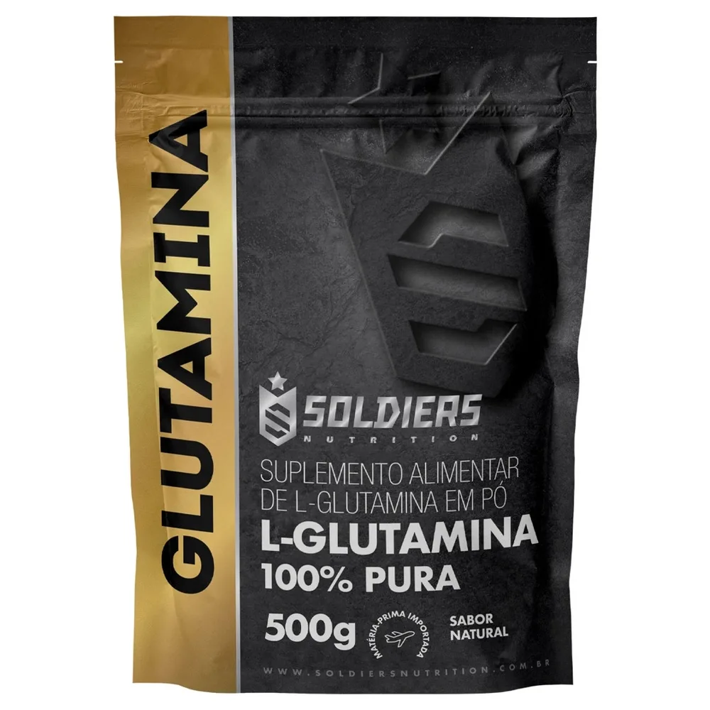 L-Glutamina 500g – 100% Pura Importada – Soldiers Nutrition Neutro