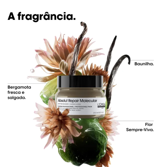 Máscara Capilar L’Oréal Professionnel Absolut Repair Molecular 250ml