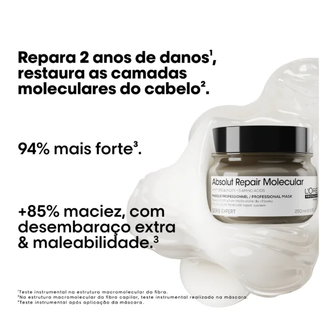 Máscara Capilar L’Oréal Professionnel Absolut Repair Molecular 250ml