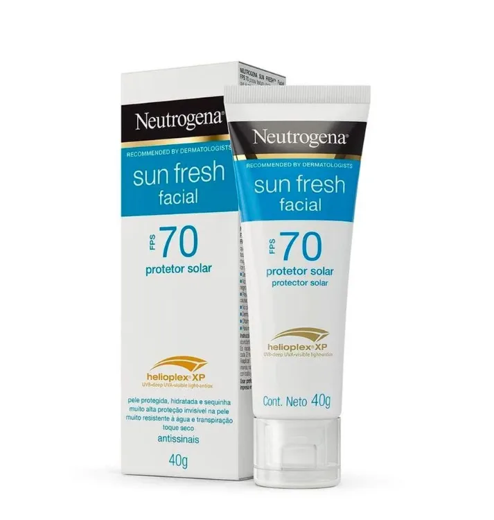 Neutrogena Sun Fresh Protetor Solar Facial Fps70 40g