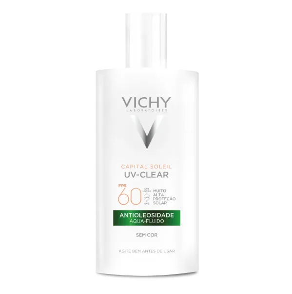 Protetor Solar Facial Vichy Capital Soleil UV-Clear sem cor FPS60 40g